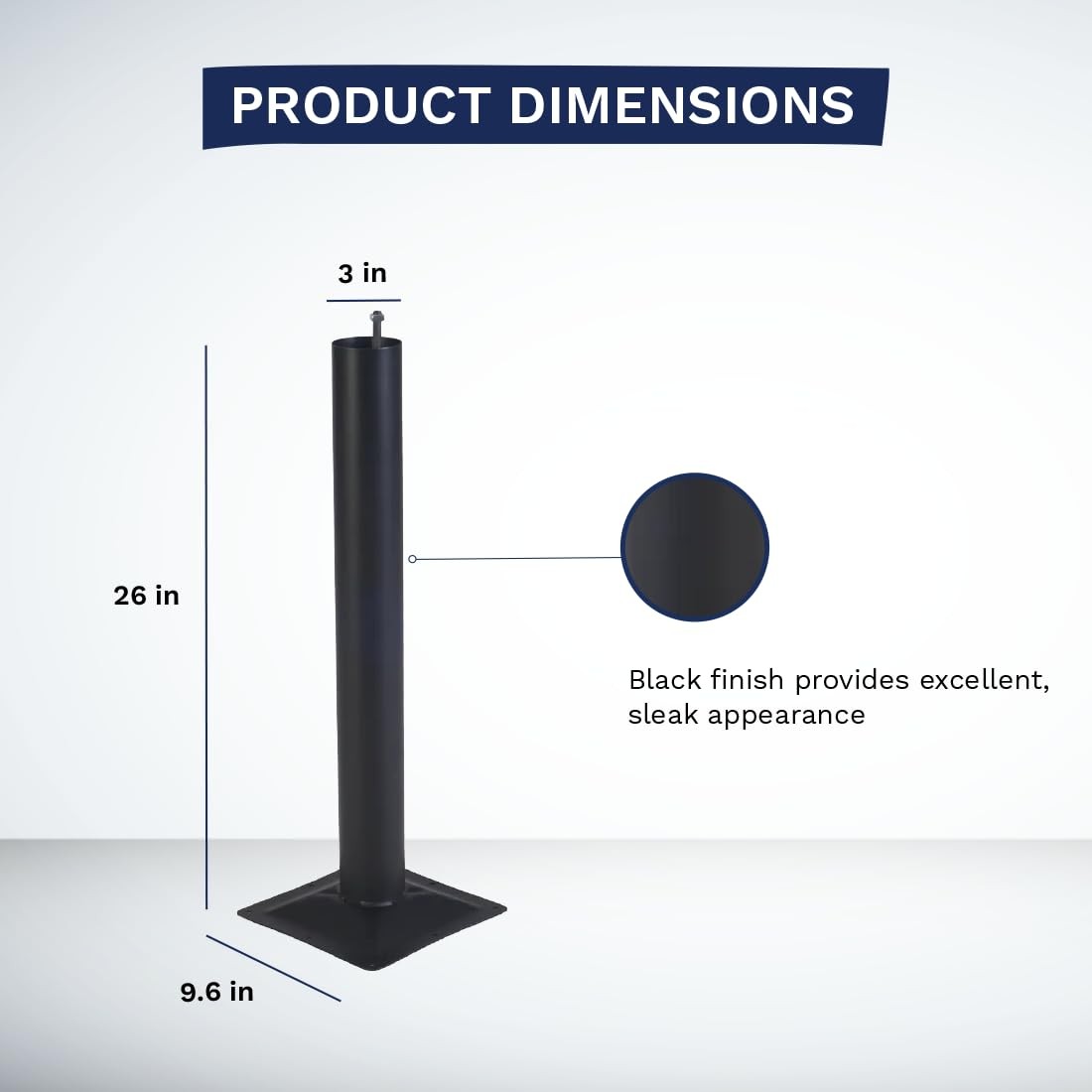 CenPro Commercial 3" Standard Height Column Welded Spider