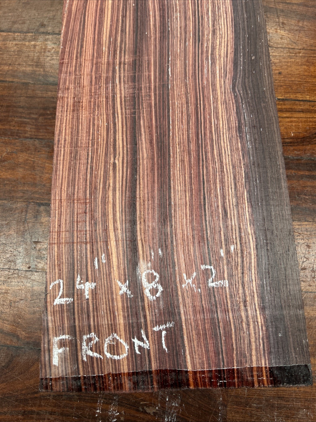 Indian Rosewood Blank 24” X 8” X 2”. SAME ITEM