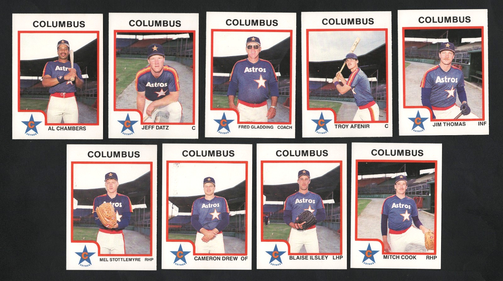1987 Columbus Astros Minor League Baseball Team Set  #TS575