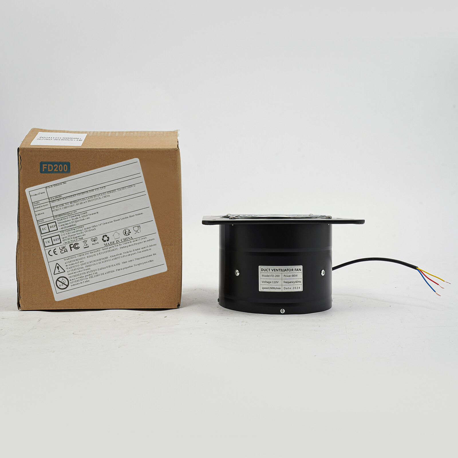 Exhaust Fan Wall/Window Mounted W/ Back-draft Damper for Kitchen Ventilation