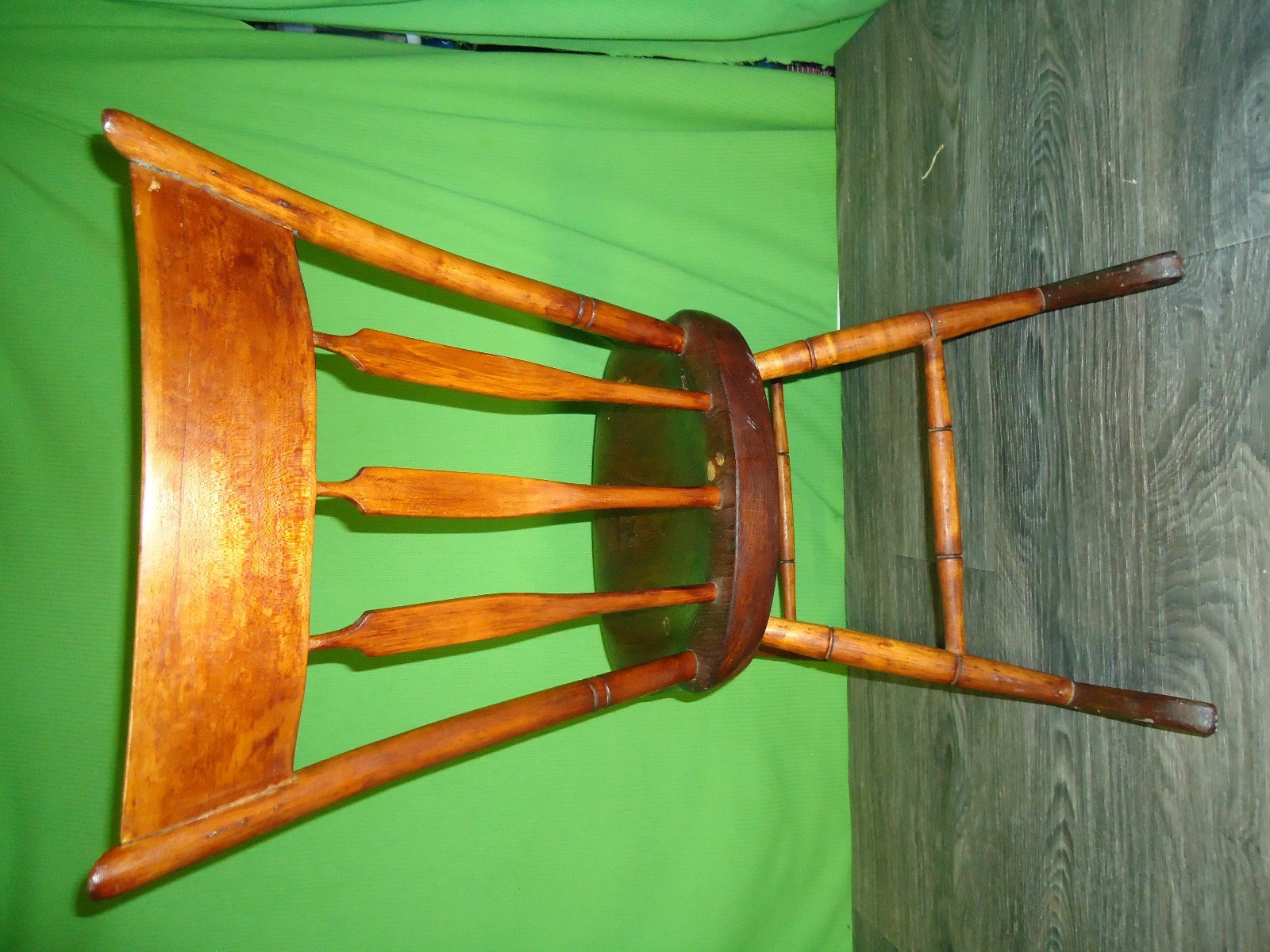100% vintage childs kids rocking chair solid wood Warner Hill