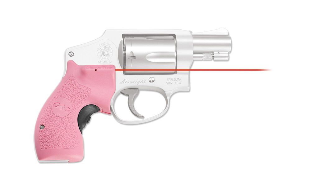 CRIMSON TRACE LG-105 PINK LASERGRIPS RED LASER FOR SMITH & WESSON J-FRAME ROUND