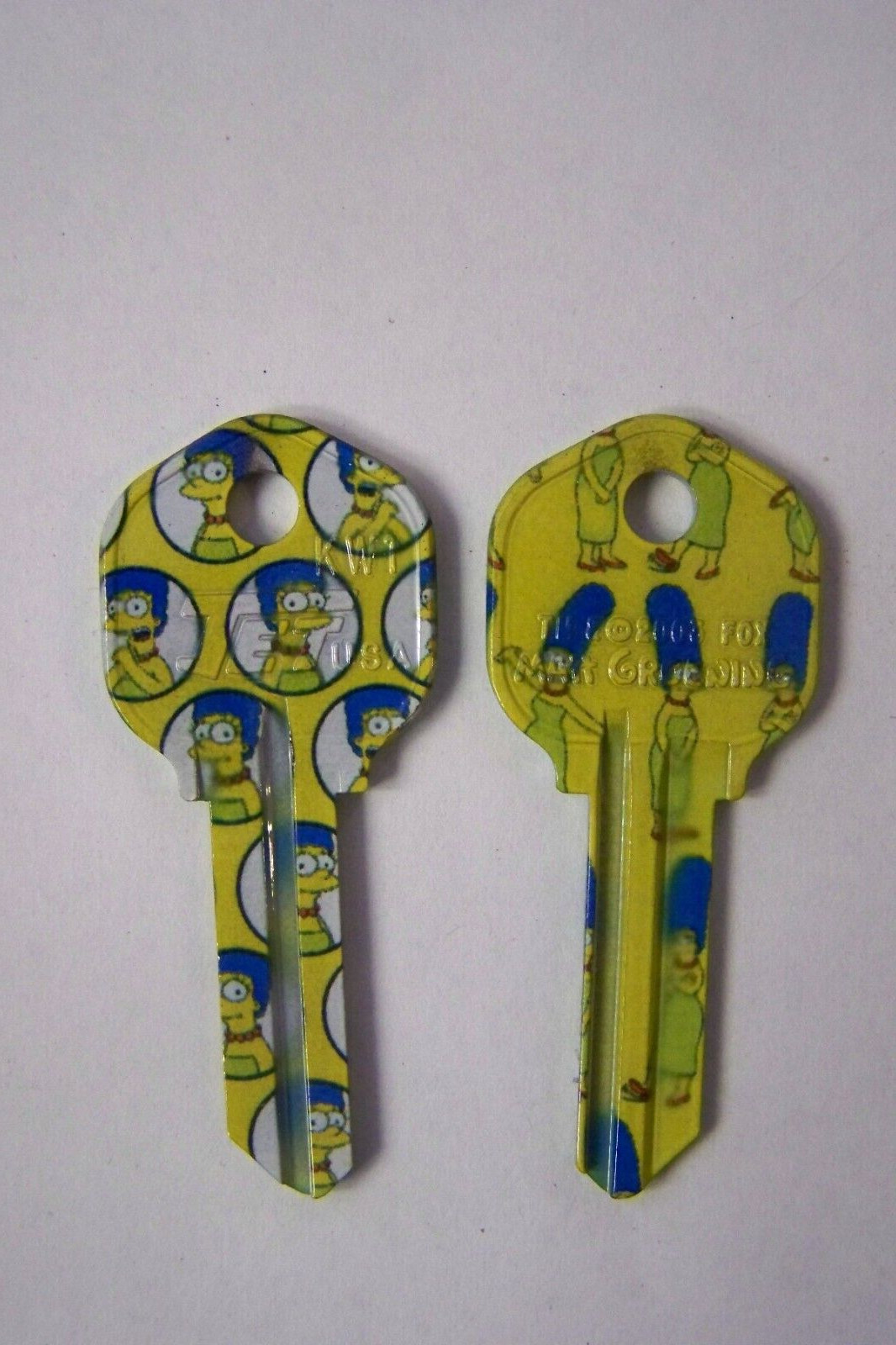 The Simpsons Marge Kwikset KW1 house key blank  qty 2.
