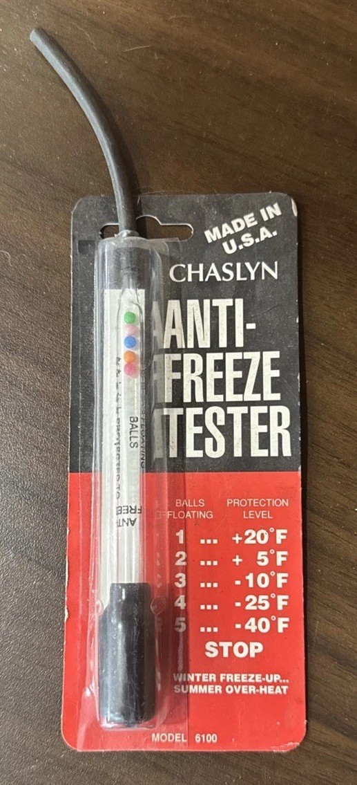 Vintage Chaslyn Anti-Freeze Tester Model 6100 Made in USA NOS Sealed