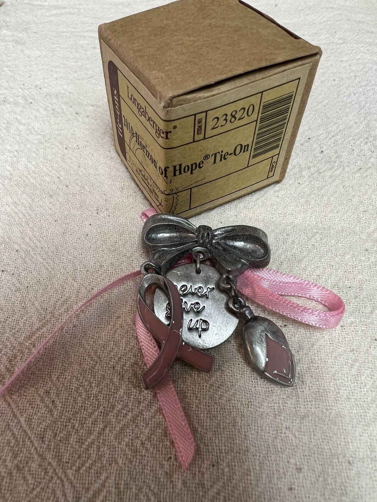 Longaberger 2010 Horizon of Hope Basket Tie-On