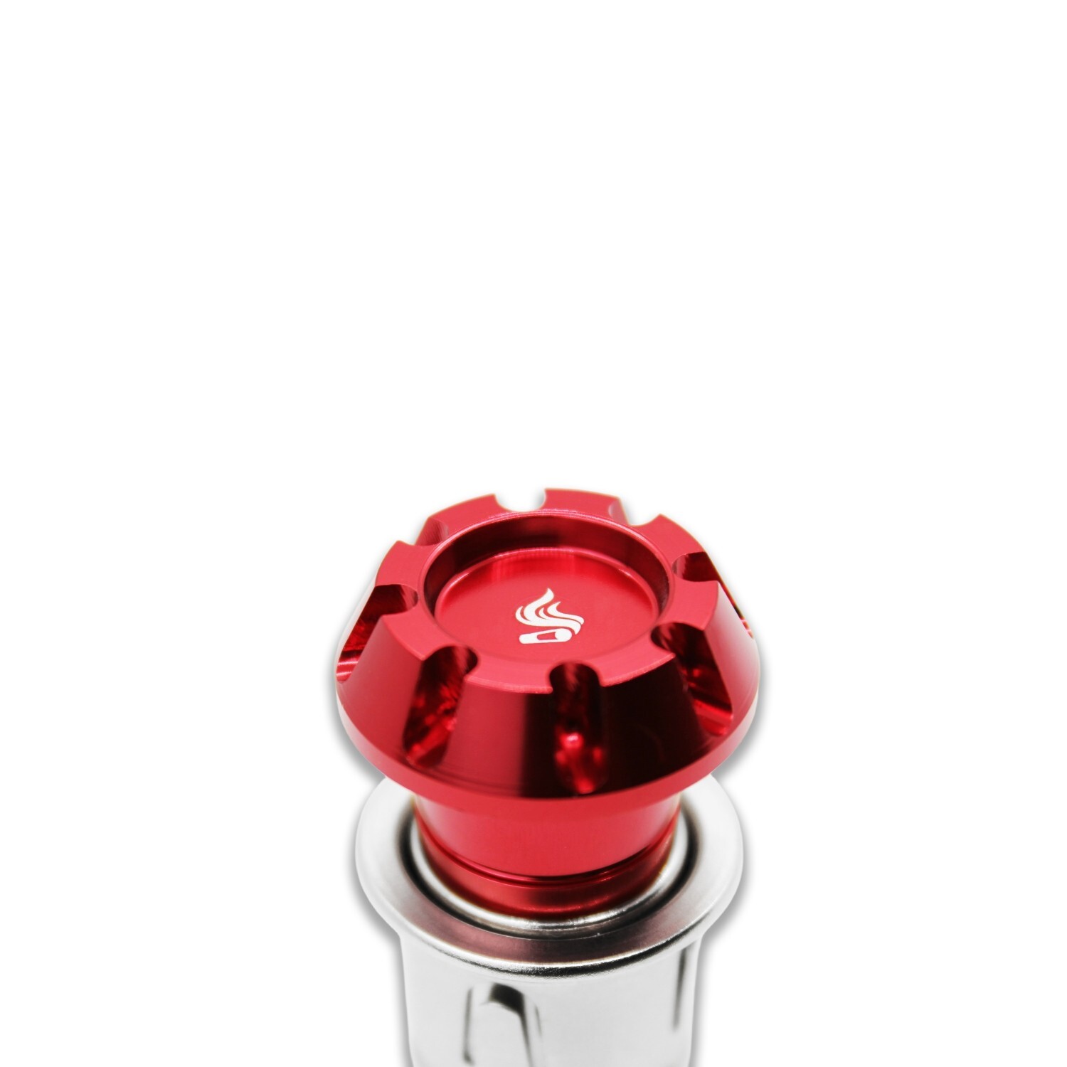 Red Aluminum 12V Cigarette lighter For Audi A1 A3 A4 A6 A7 A8 Q3 Q5 Q7 Q8 RS R