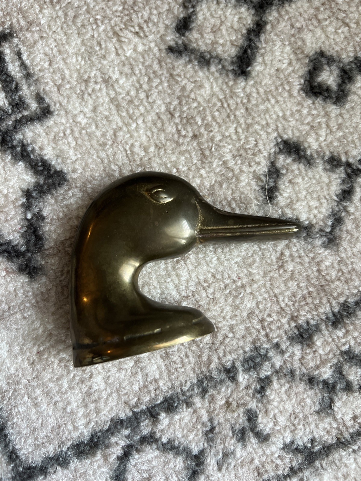 Castilian Imports Vintage Duck Head Brass Bottle Opener/ Paperweight