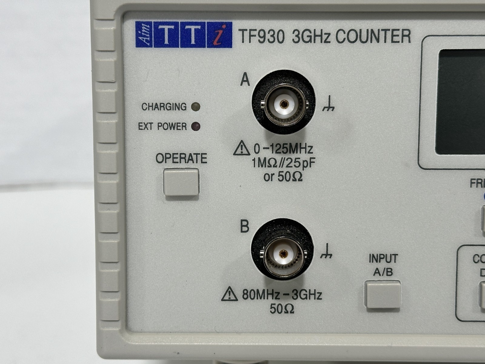 Thurly Thandar Instruments TTi TF930 3GHz Universal Frequency Counter No AC