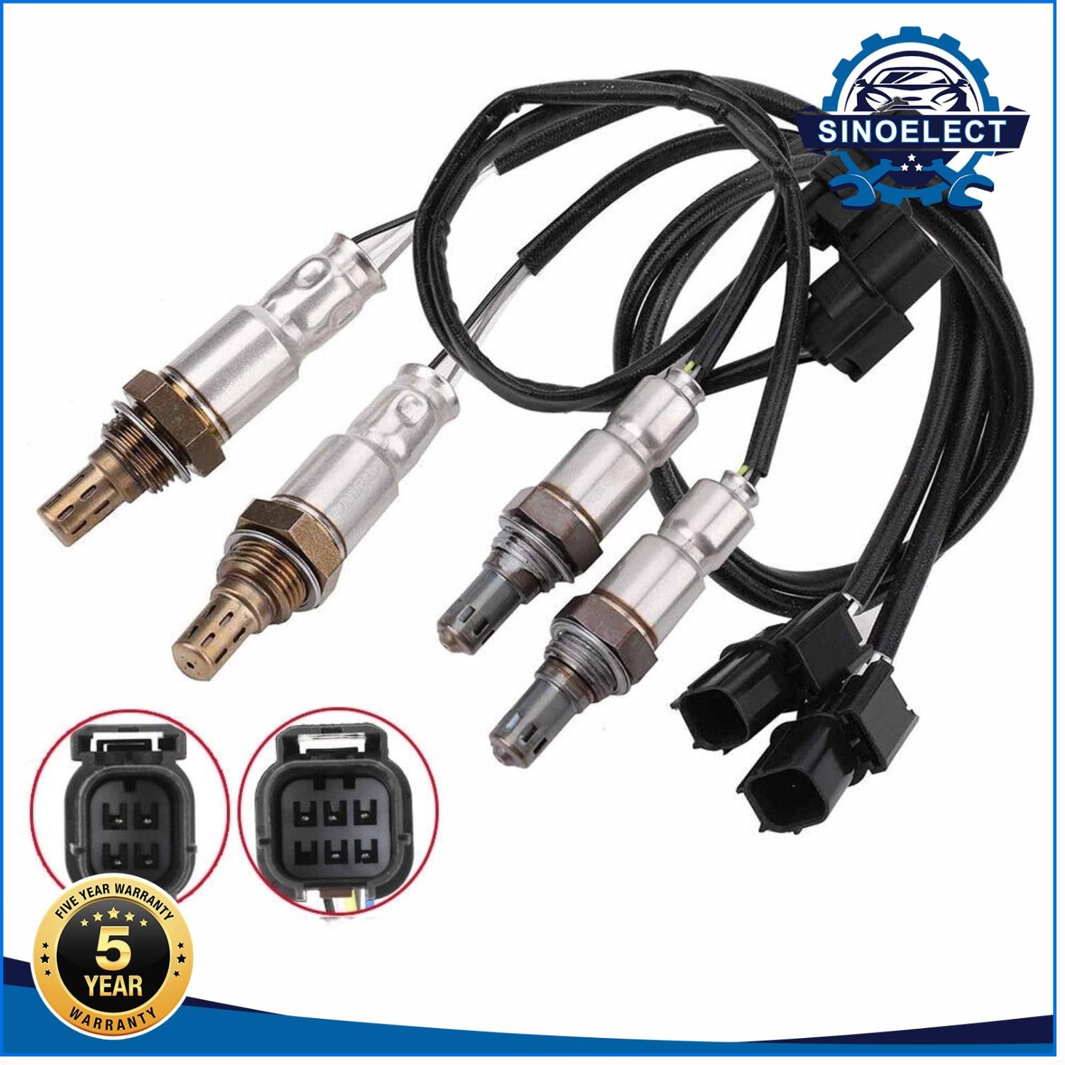4x Up+Down Oxygen O2 Sensors For 2008-2012 Honda Accord 3.5 V6 234-4461 234-5098