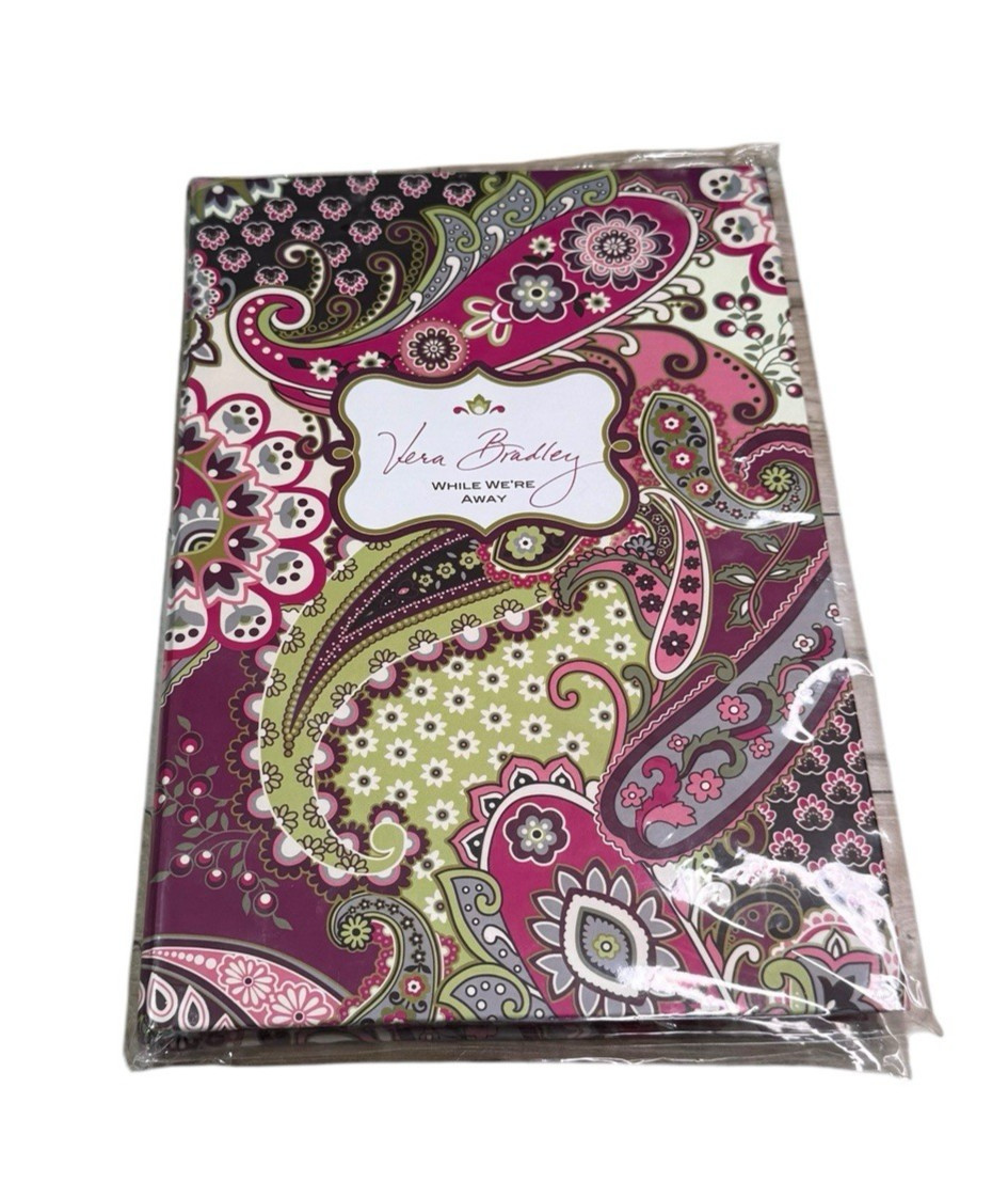 Vera Bradley Babysitter Nanny While We're Away Note Pad Set Very Berry Paisley