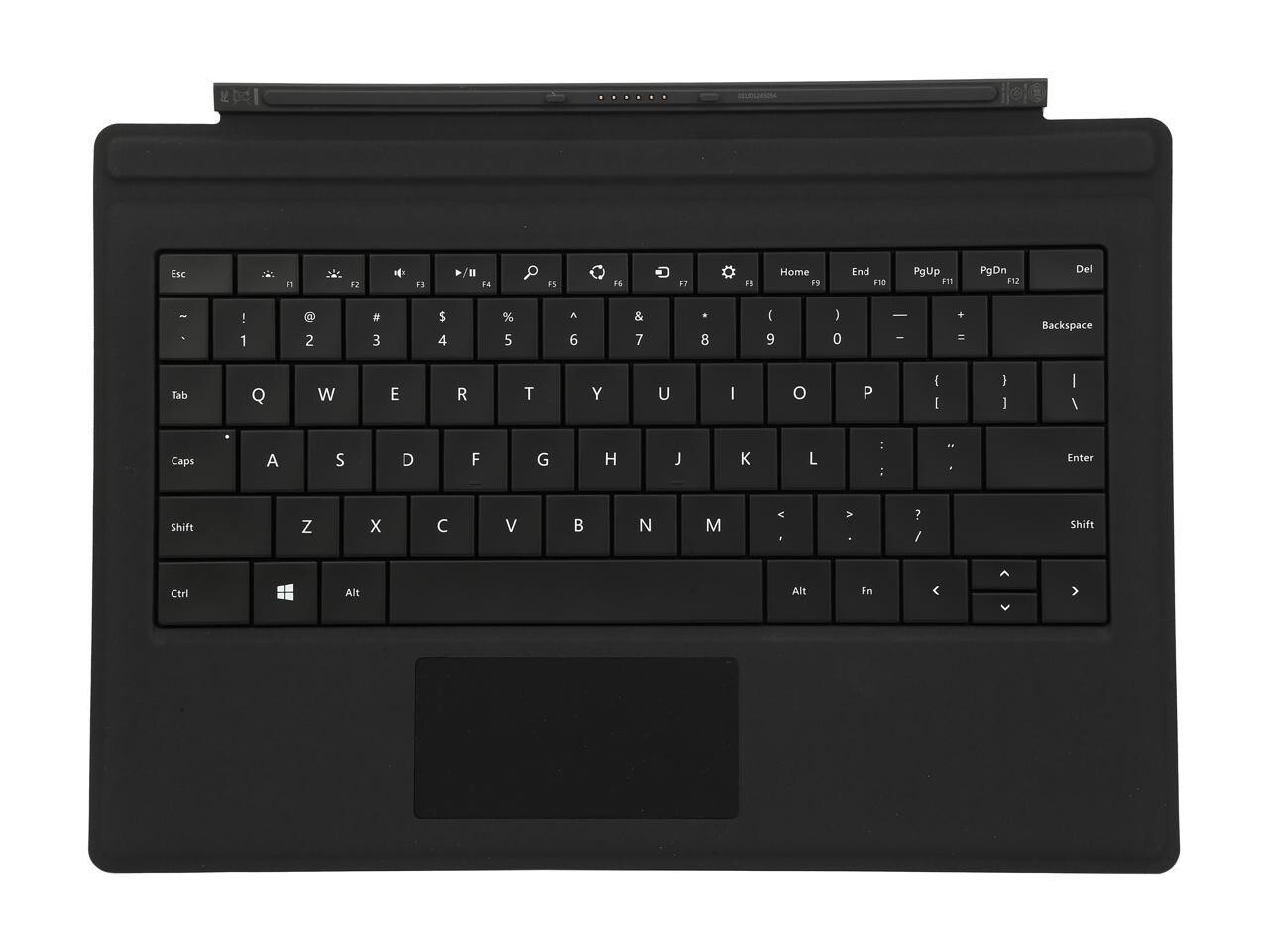 Genuine Microsoft Surface Pro 3,4,5 Type Cover Keyboard - Black Model 1644
