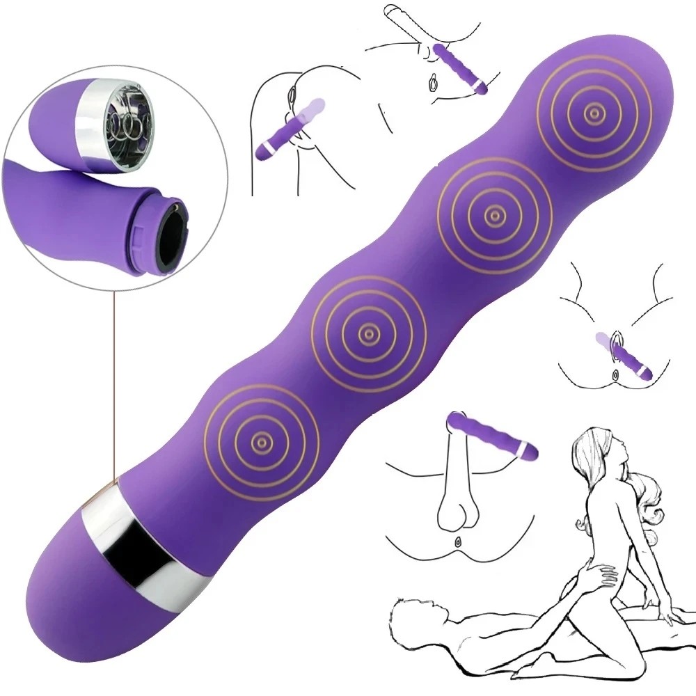 Dildo Vibrator Clit Anal G-spot Massager Wand Vagina Sex Toys for Women Couples