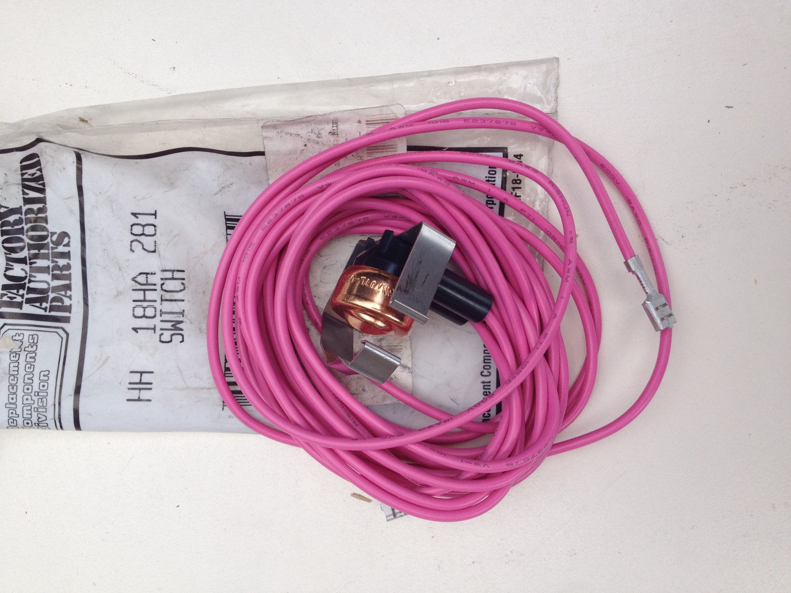 CLEARANCE HH18HA281 SWITCH DEFROST THERMOSTAT HH HA 281 PINK 0-TL0LW8
