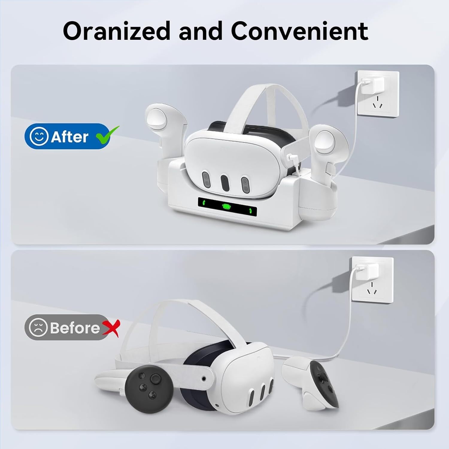 Charging Stand For Meta Quest 3 VR Handle Controller Accessories Storage Dock