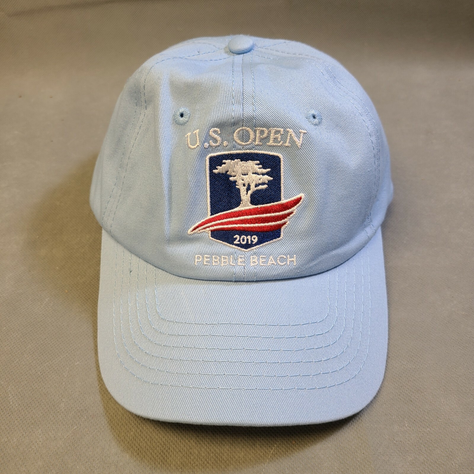 US Open 2019 Pebble Beach California Golf Course Blue USGA Member Hat/Cap ~ Used