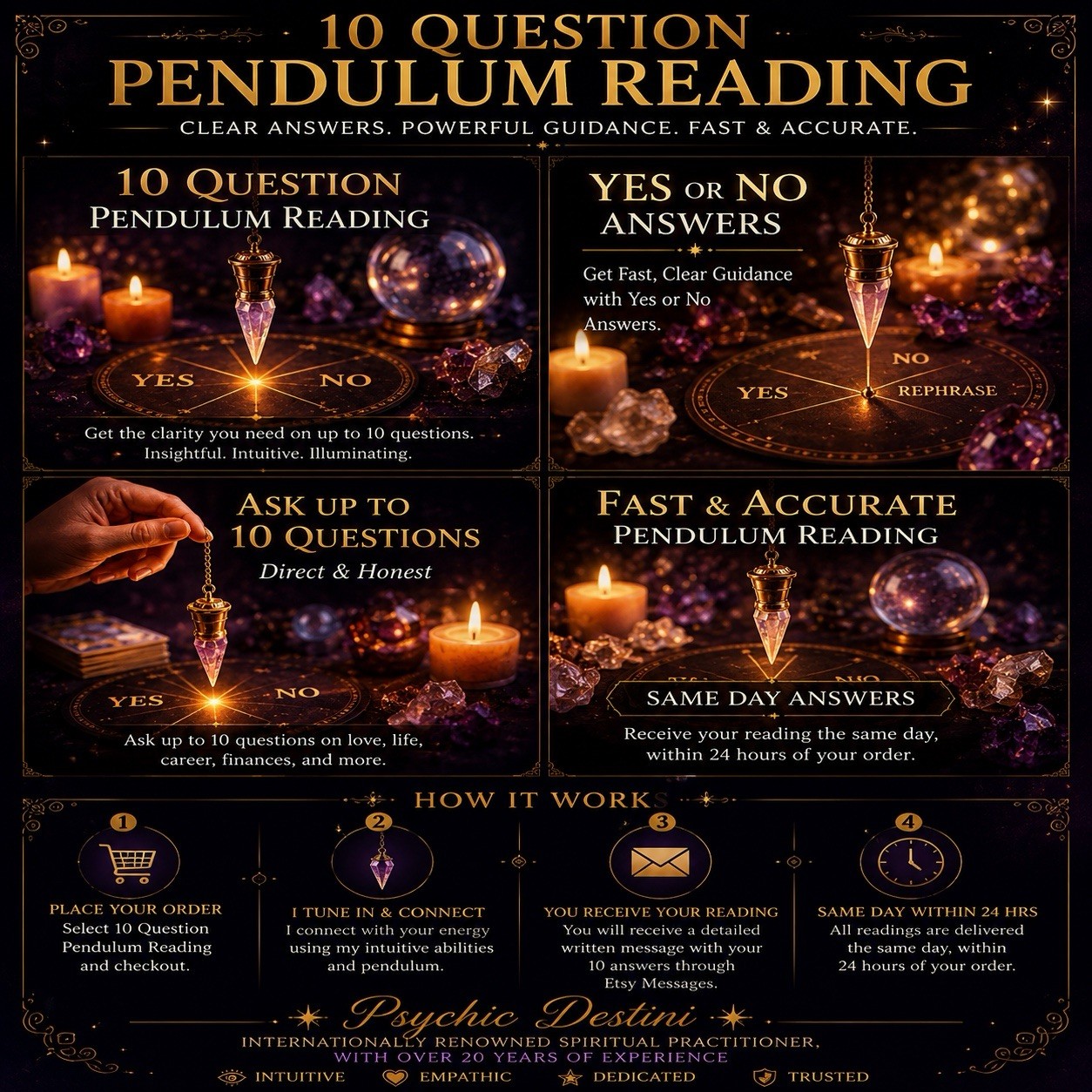 Yes Or No Pendulum Reading 10 Answer Predictions, Psychic Medium - 100% Accurate