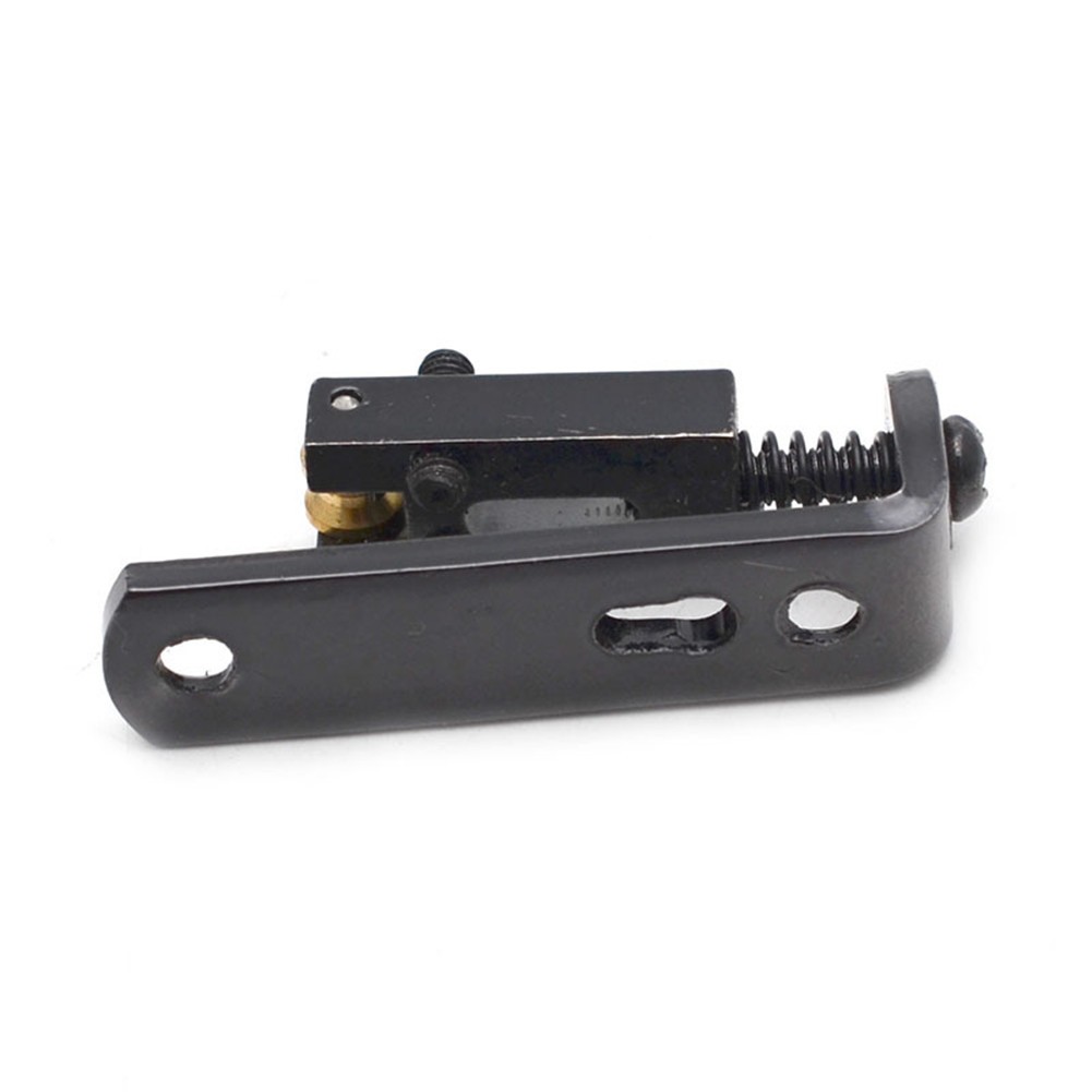 Black Durable Single Roller Metal Bridge For 3-8 String Guitar Cigar Box Banjo