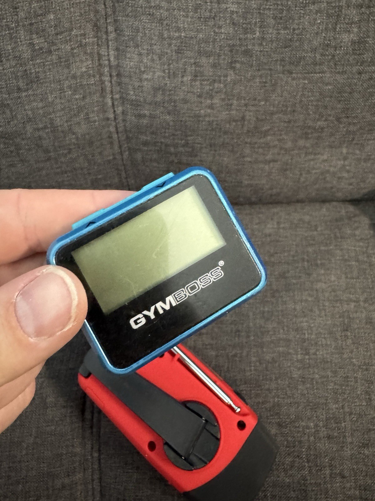2x Gymboss Interval Timer Stopwatch Black Blue HIIT Crossfit + Light Untested