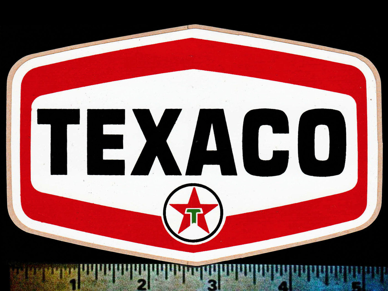 TEXACO Oil Company Gas Station - Original Vintage 60’s 70’s Racing Decal/Sticker
