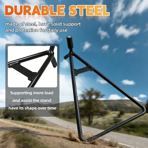 Dirt Bike Triangle Stand,Universal Motorcycle Kickstand Rear Side Wheel 00-0