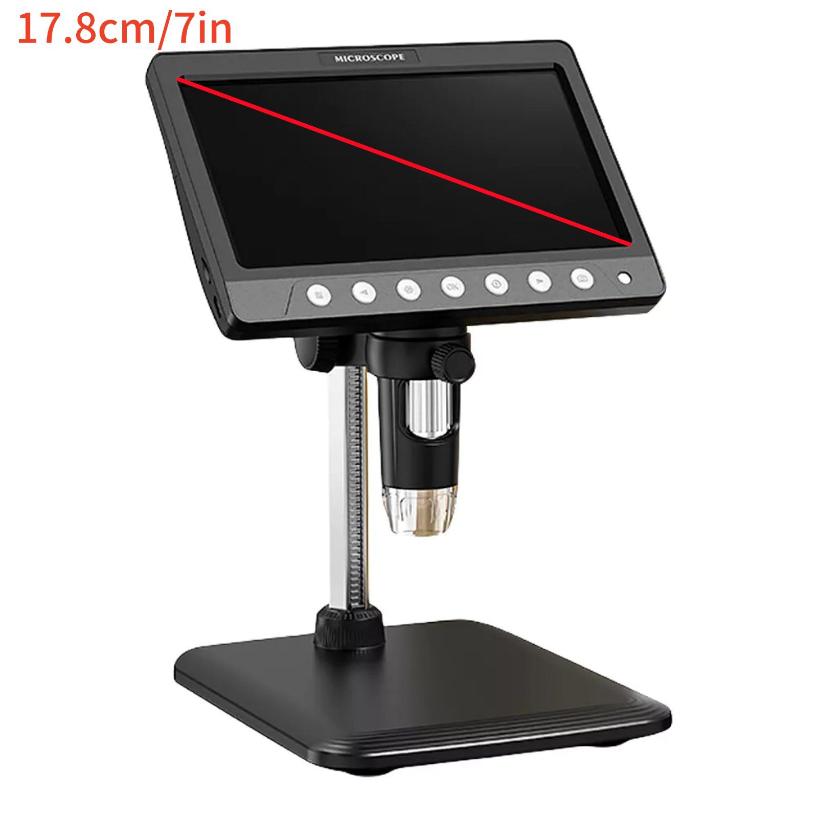 7 "IPS Digital Microscope Tool 1200X 1080P Video Focusing Camera Microscope