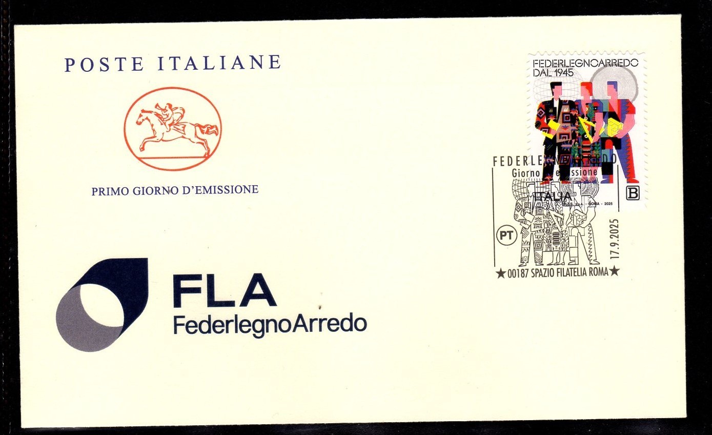 Italy First Day Cover Cavallino 2025 Federlegno Arredo Used