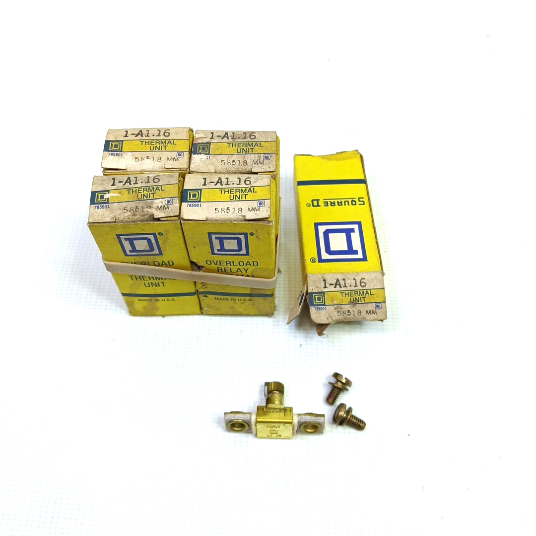 SQUARE D A1.16 OVERLOAD RELAY THERMAL UNIT Lot OF 5