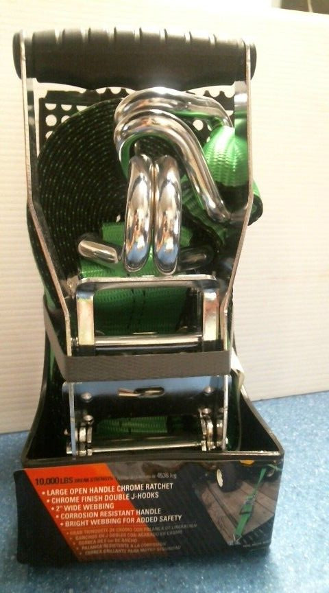 Keeper  2"  X 30 ft.  Green Tie Down W/ Ratchet   (47374)  FS