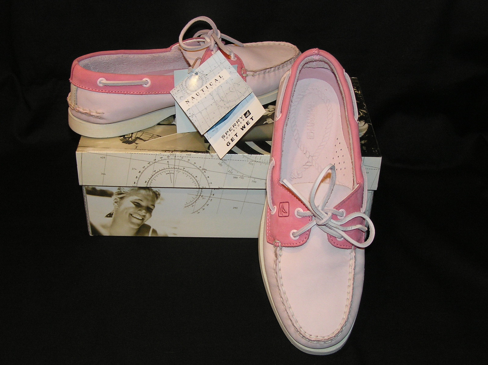 SPERRY A/O BOAT DECK LOAFER SHOES SNEAKERS PALE PINK ROSE 9 BLOW OUT SALE