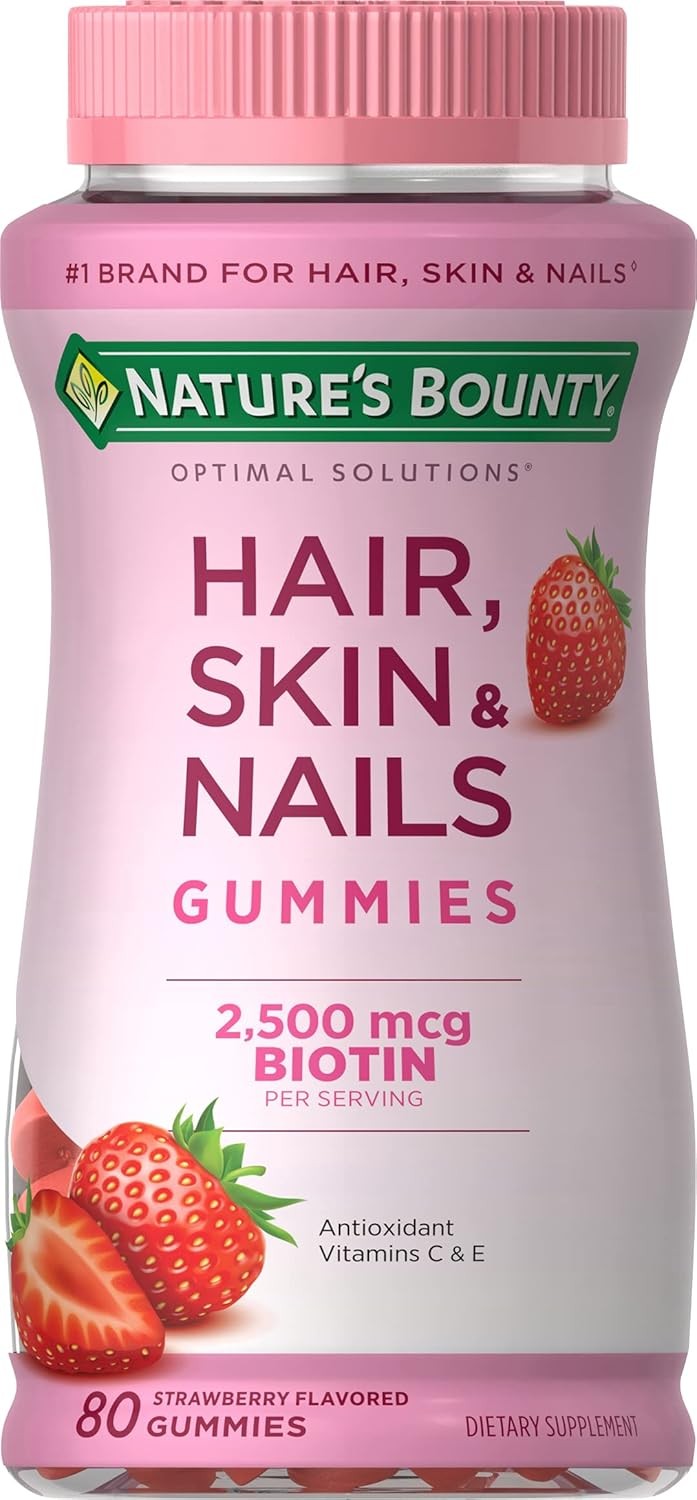 's Bounty l Soluts Hair, Skin & Nails Vitin Gummies with