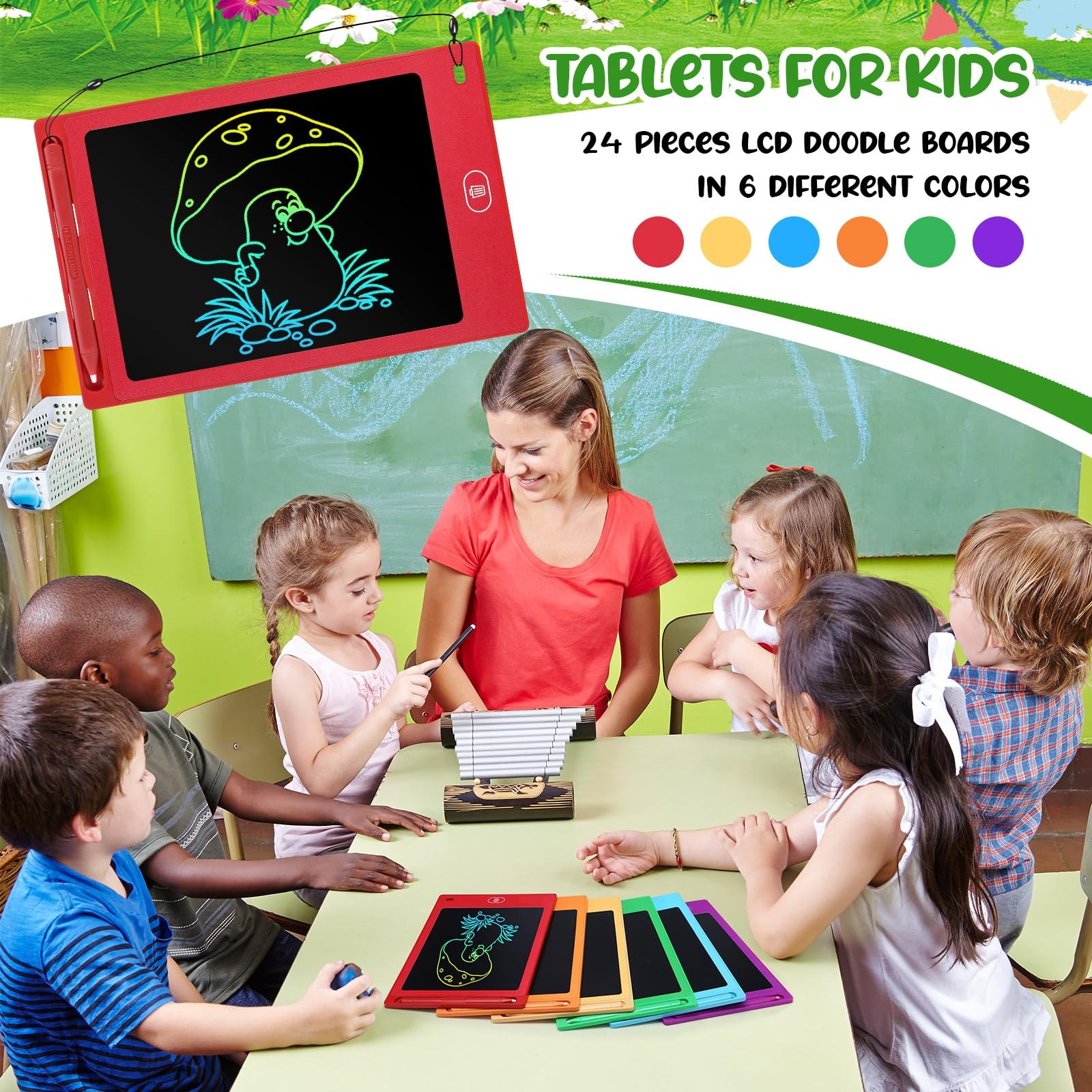 Zhehao 8.5" LCD Writing Tablet Bright Round