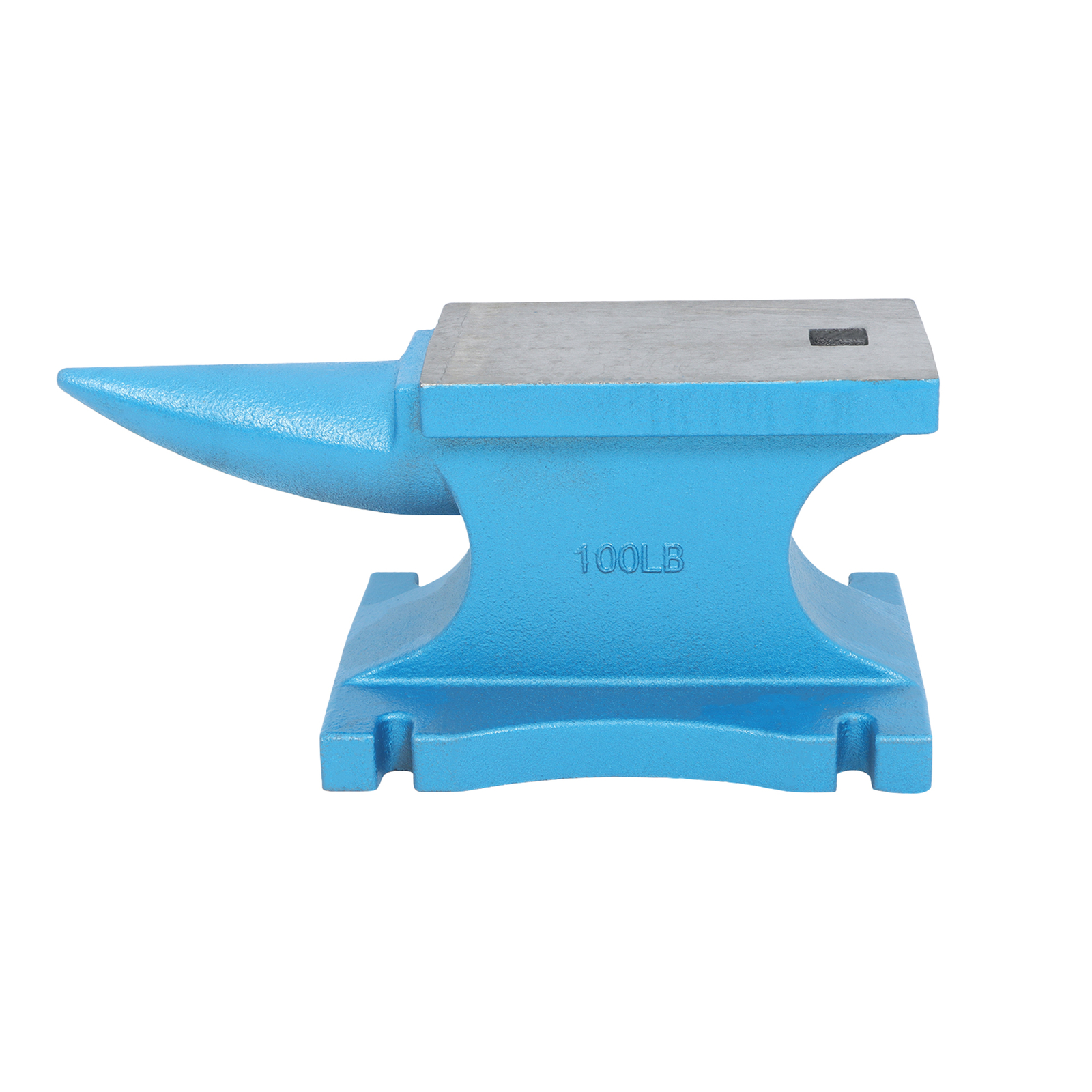 99 lb Blacksmith Anvil Cast-Iron 45 kg Heat Treated Long Round Horn
