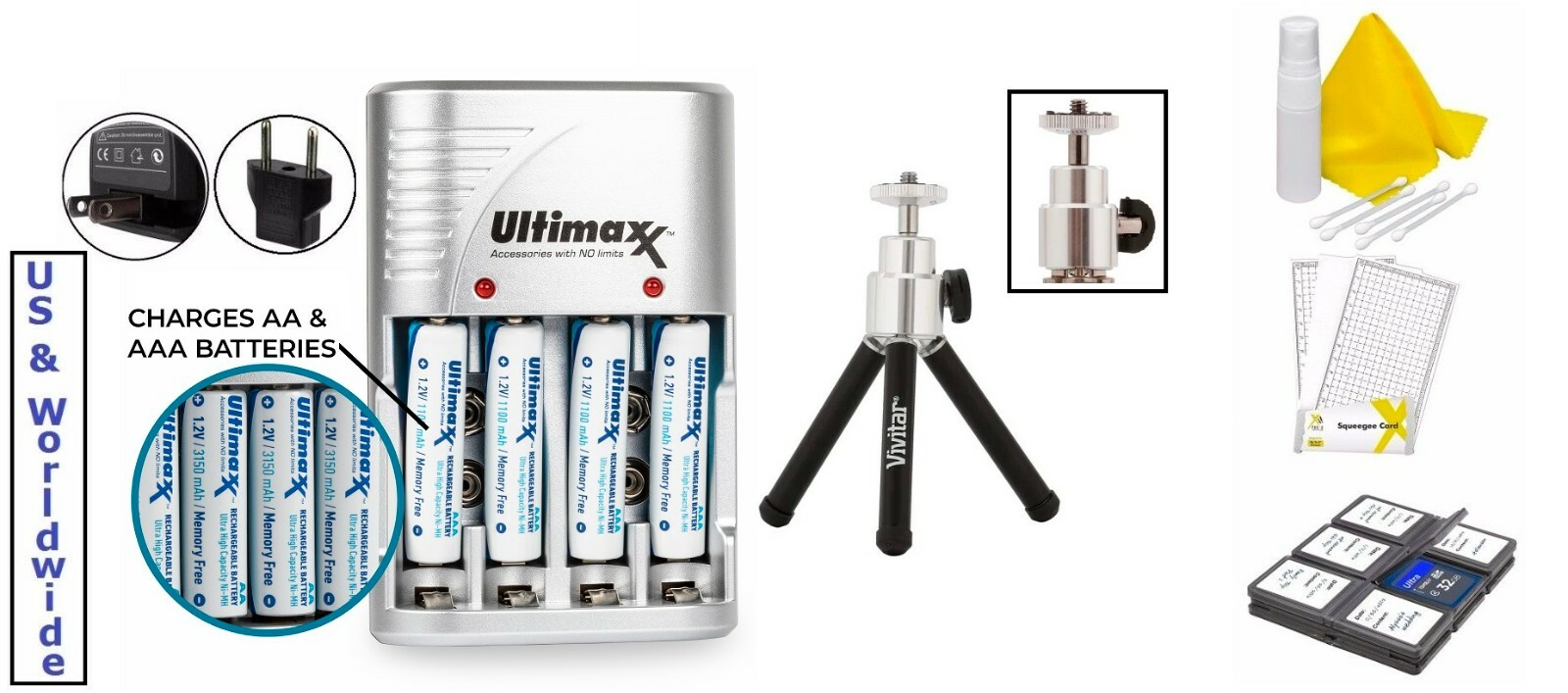Super Saving 8pc Accessory Kit for Fujifilm Finepix S4400 S4500