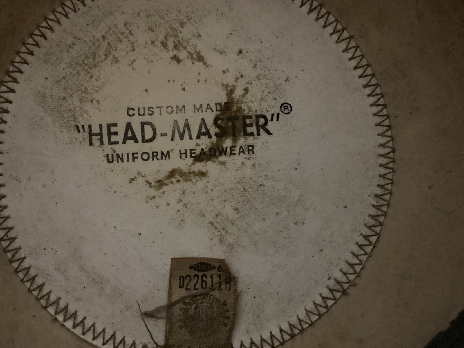 “Headmaster” Vintage Fire Department Uniform Hat