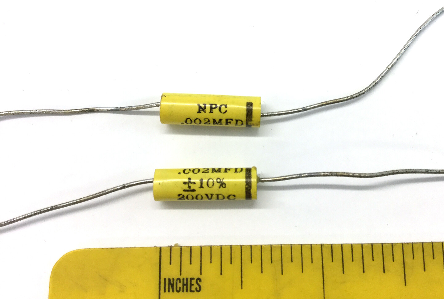 10 NOS NPC Capacitors .022 MFD @ 200 VDC