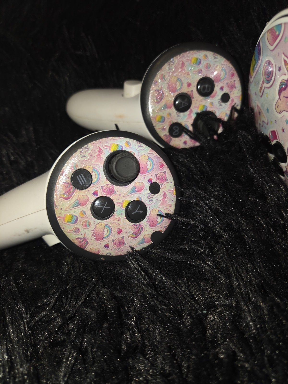 Meta Quest 3S 128GB VR Headset with Controllers GLITTER PASTEL GOTH EDITION