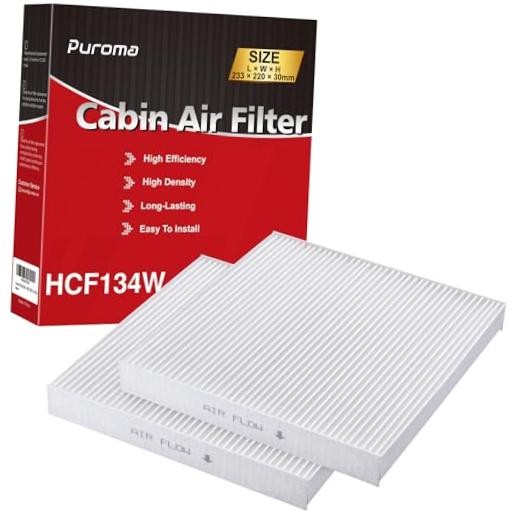 2 Cabin Air Filter Multi-Layer for CP134 CF10134 Honda Acura Pilot | HCF134W