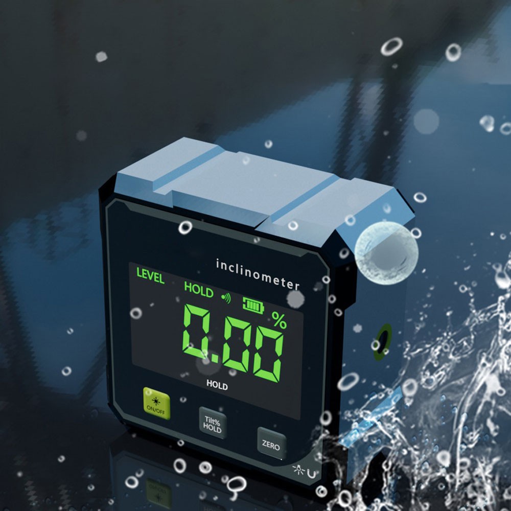 Digital Angle Finder with Electronic Laser, 4-Side Magnetic Angle Gauge, Cube US