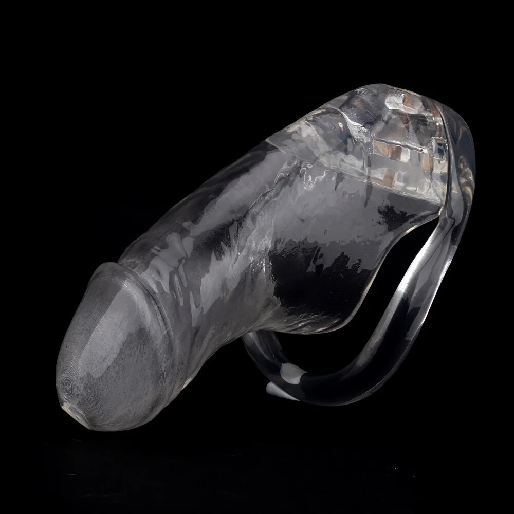3D Printing Male Chastity Cage Device Realistic Design Men Lock Belt Rings