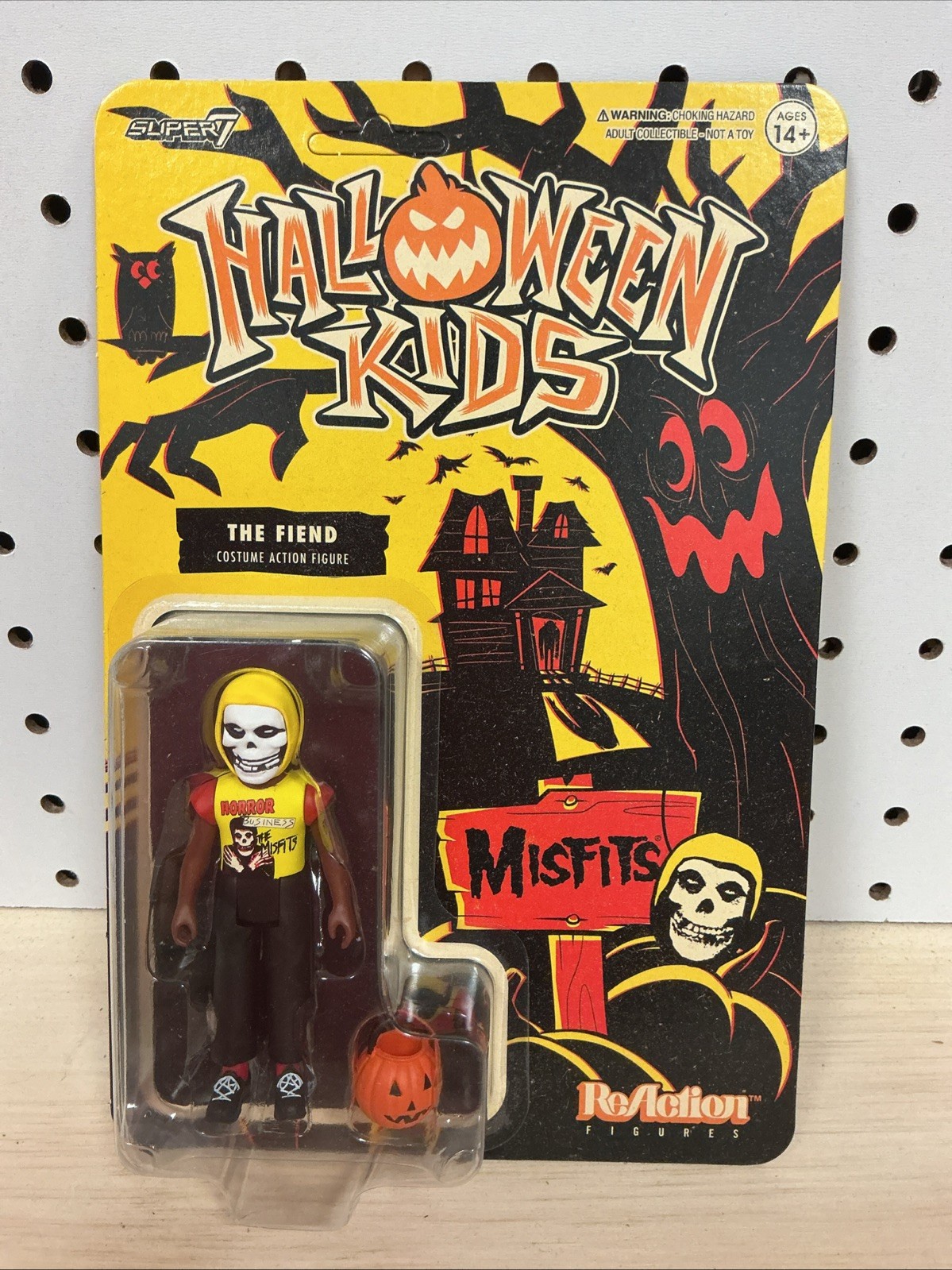 Super 7 ReAction Halloween Kids Misfits The Fiend Costume Action Figure MOSC