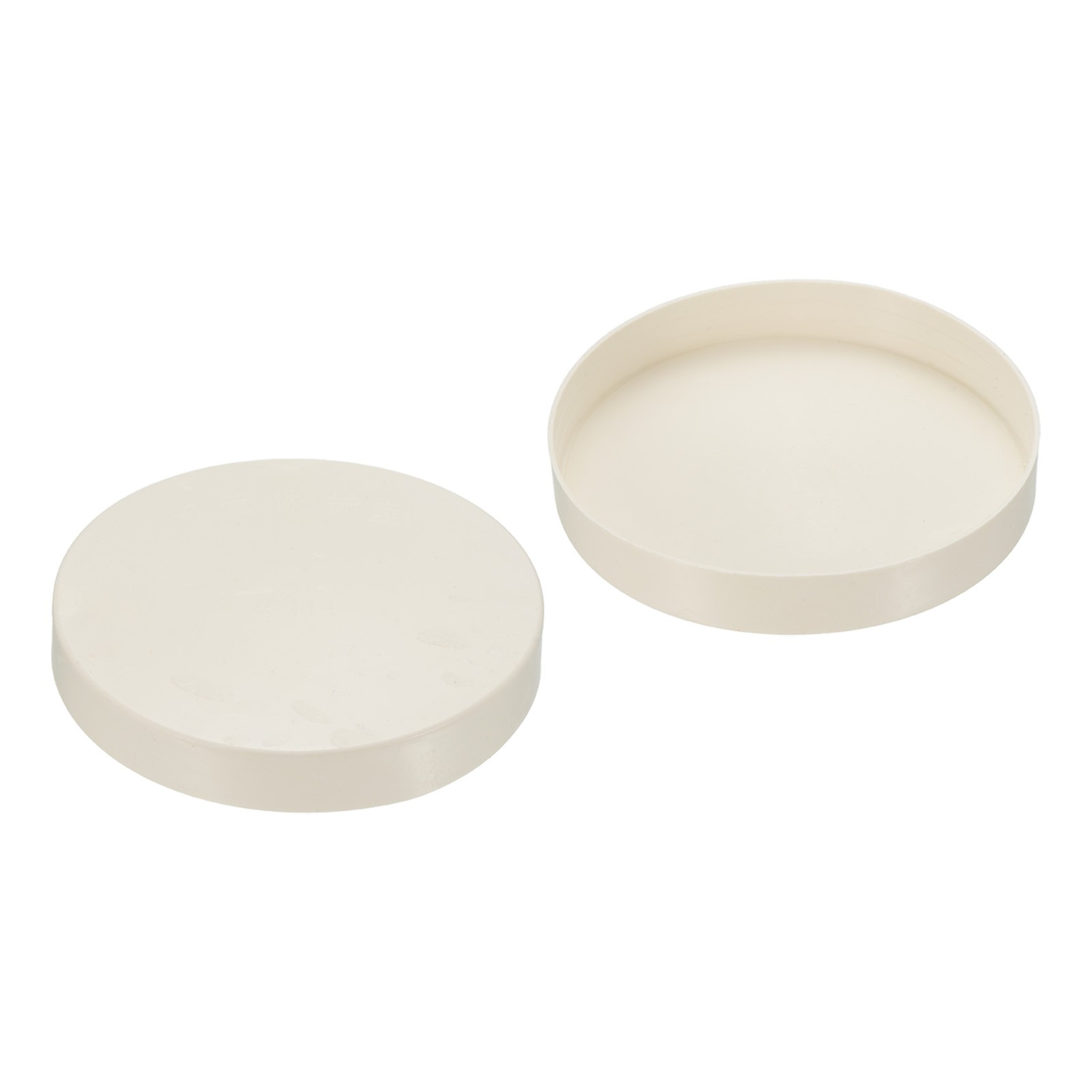 114mm ID Pipe End Caps, 2 Pack Round Tubing Insert Pipe Cover, White