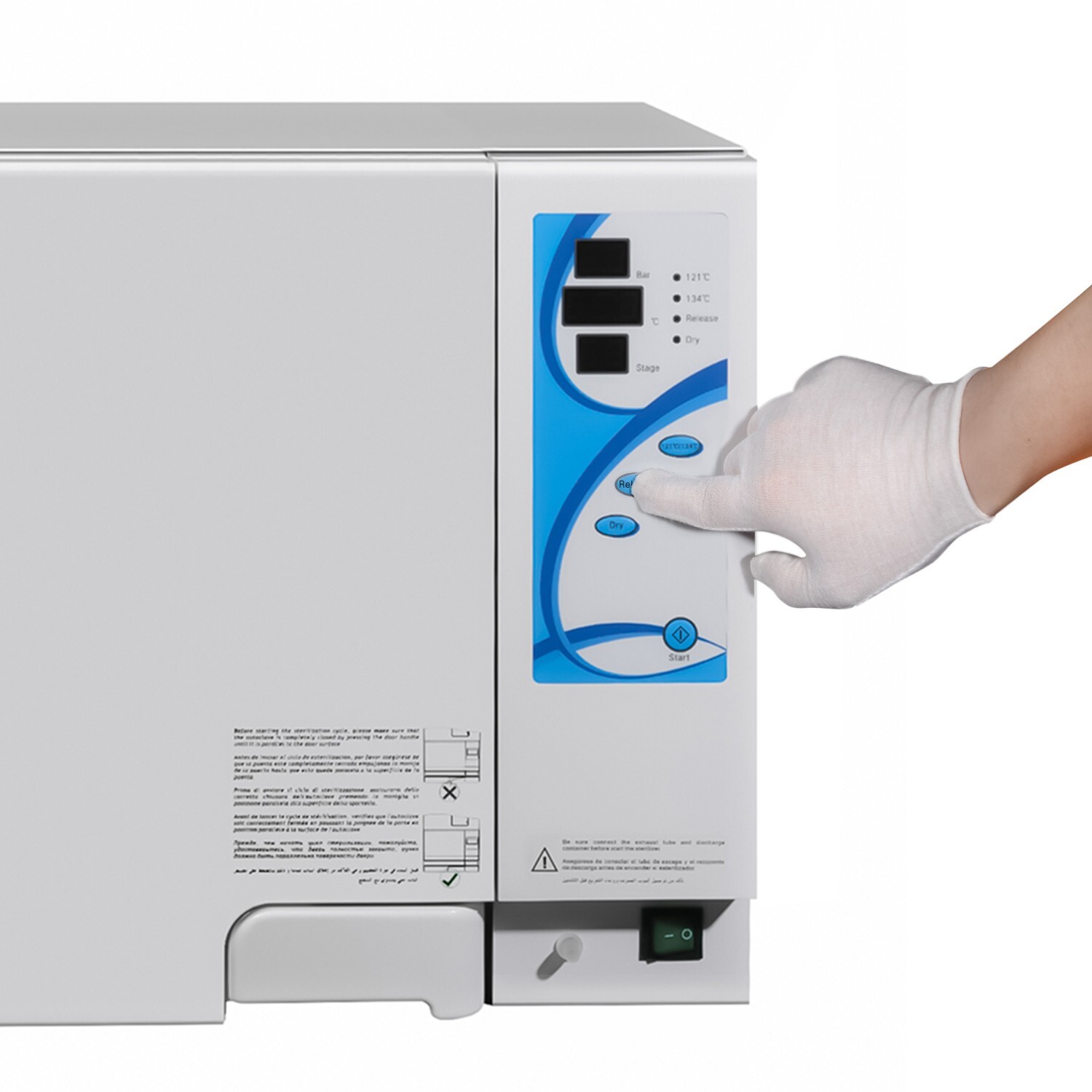 18L Dental Autoclave Steam Sterilizer with Drying Function Disinfection Unit US