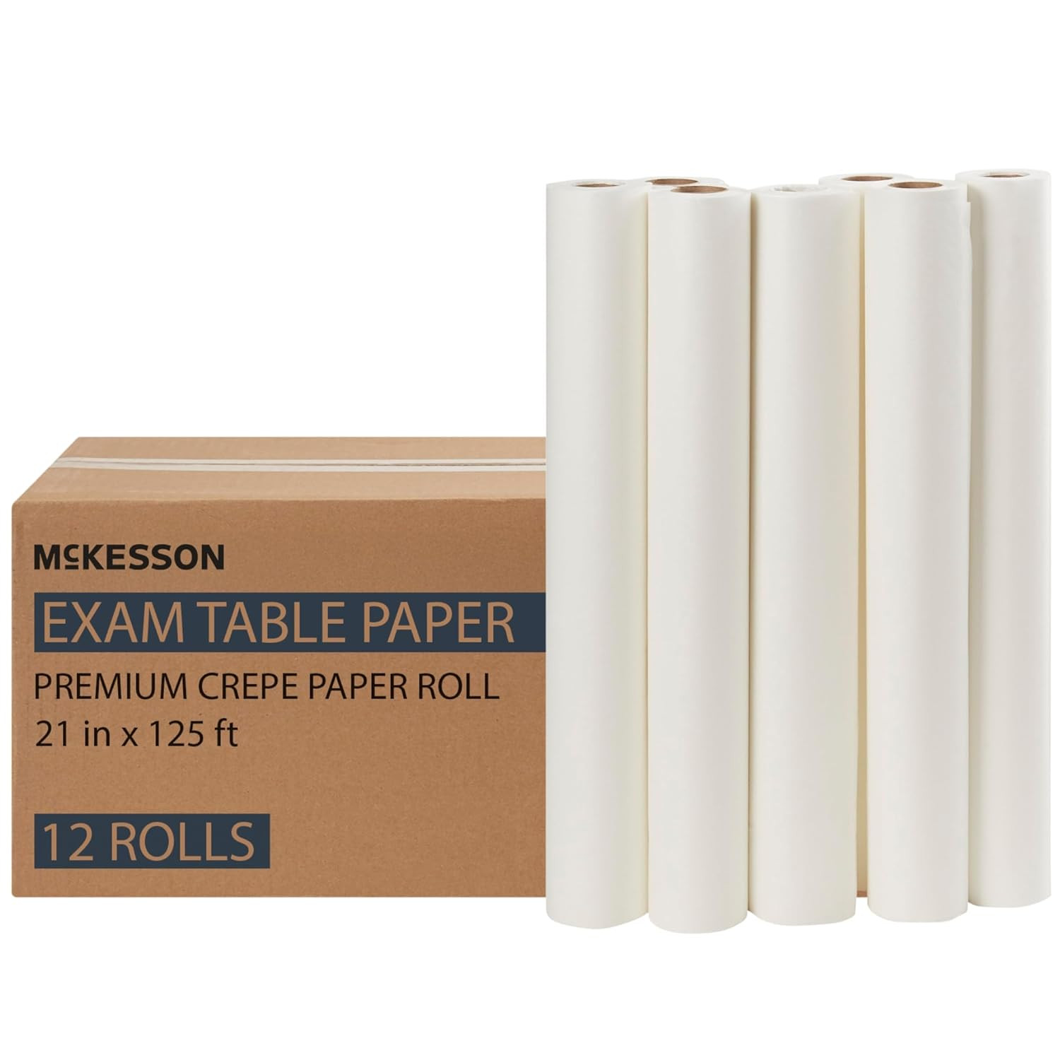 Medical Exam Table Paper [12 Rolls] - Bed Table Sheet Cover Ideal for Diaper Cha