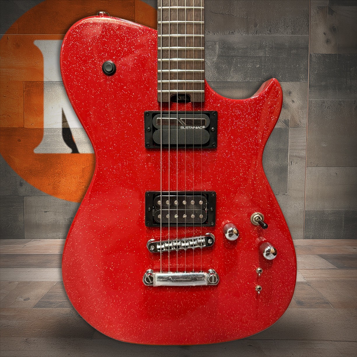 Cort Manson MBM-2 Matt Bellamy  Electric Guitar w/ Sustainiac - Red Sparkle