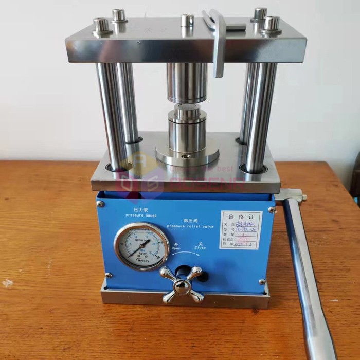 Manual Hydraulic Coin Cell Crimping Machine for CR20 Series Button Batteries