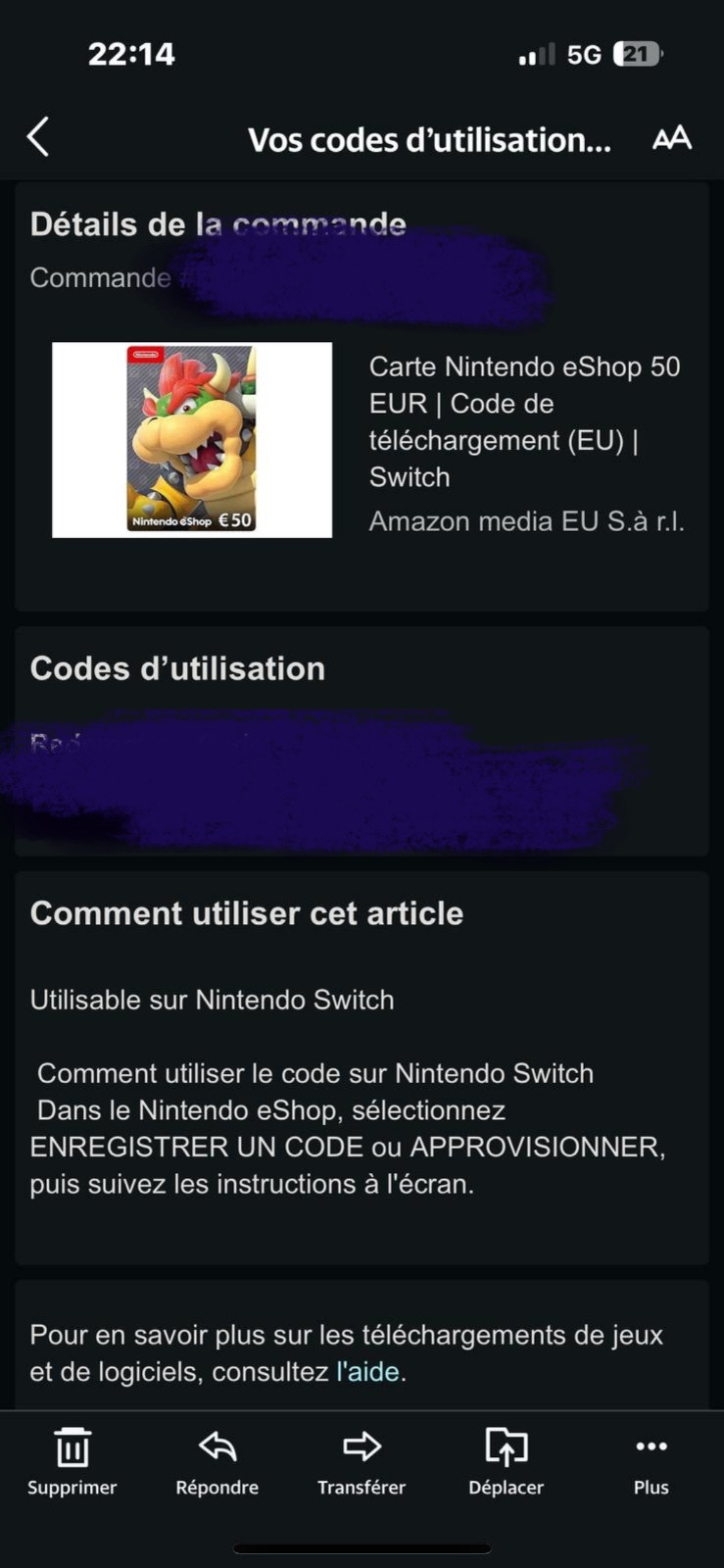 nintendo card eshop switch