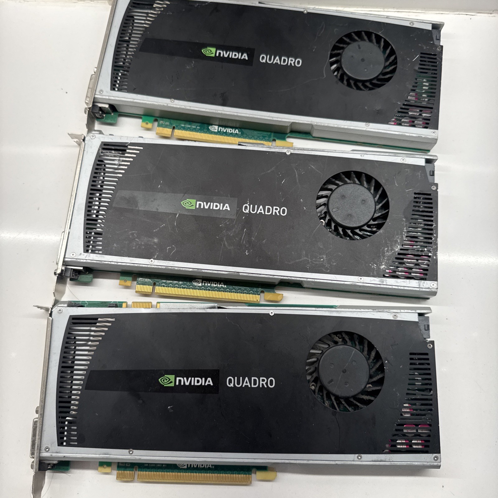 Lot of 3 - NVIDIA Quadro 4000 2GB GDDR5 Graphics Card GPU Workstation PCIe B22