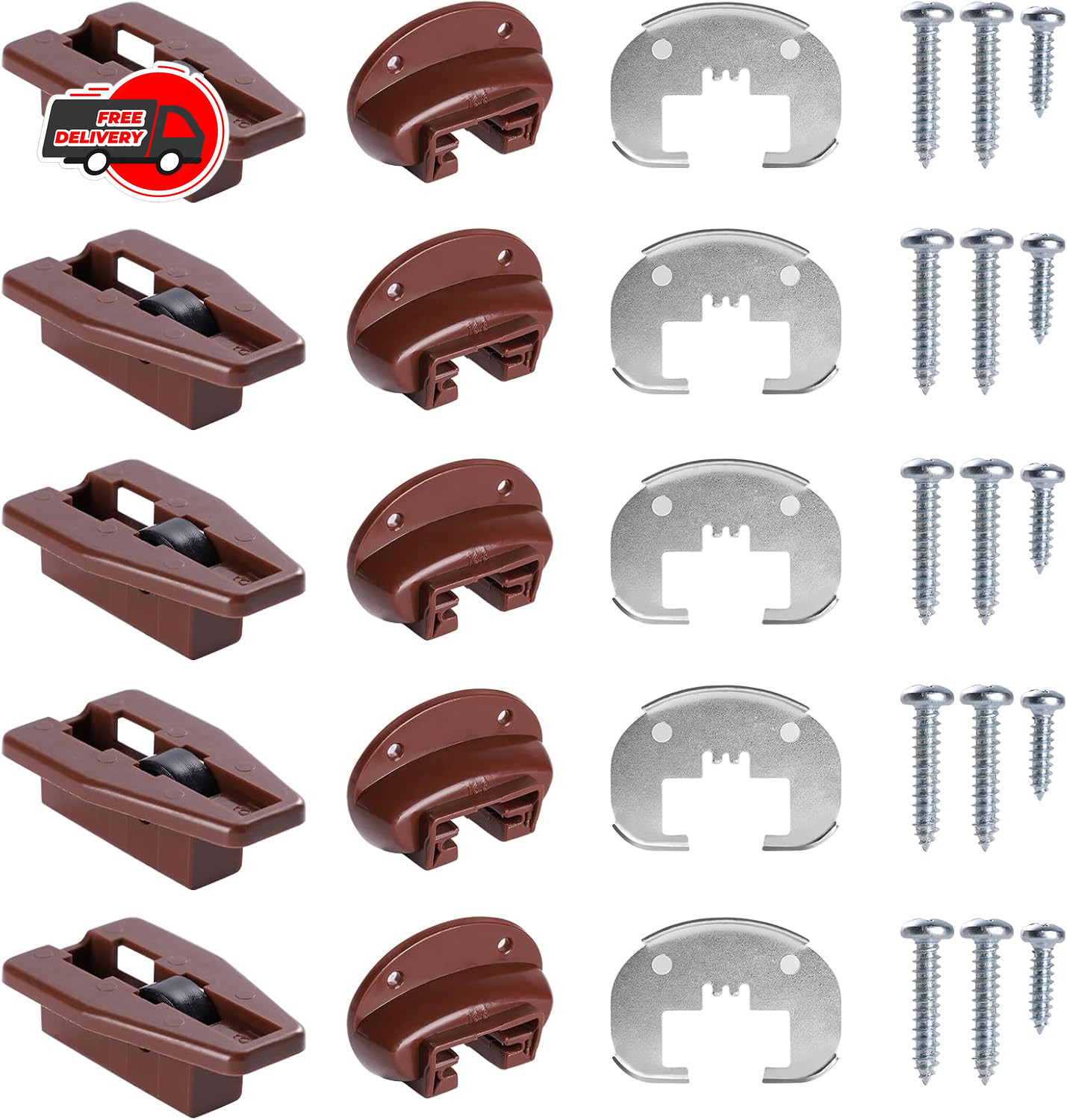 Kenlin Rite-Trak II 168 Drawer Track Guide Slides Replacement 5 Set Pack NEW