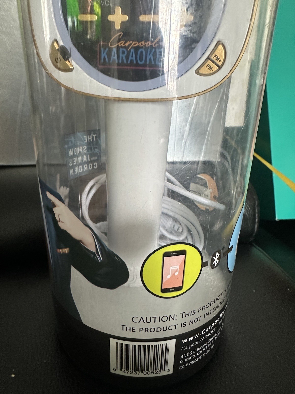Never Removed James Gordon Singing Machine Carpool Karaoke Bluetooth Microphone