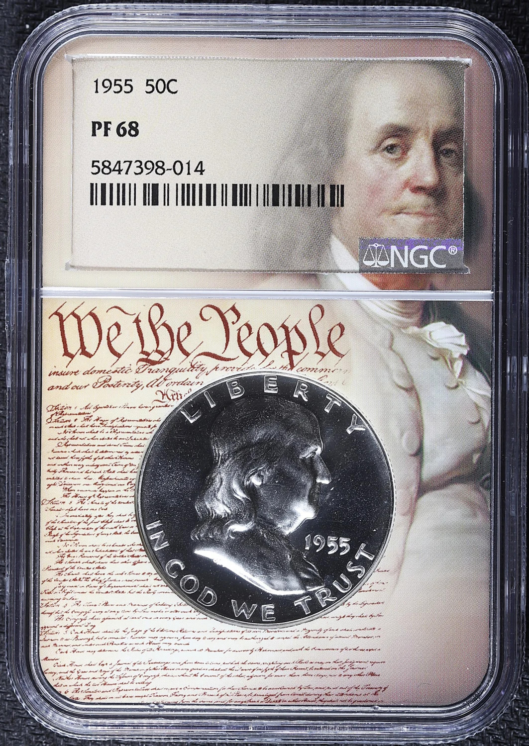 1955 Half Dollars Franklin NGC PF-68